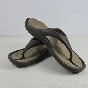 Crocs Brown Flip Flop Sandals